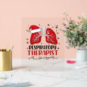 Verpleegkundige Ademhalingstherapeut Kerstmis, Lun Acryl Bord (Huwelijk)