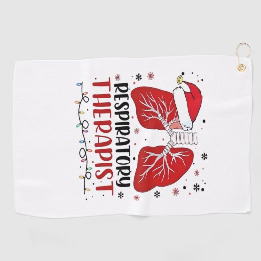 Verpleegkundige Ademhalingstherapeut Kerstmis, Lun Golfhanddoek (Horizontaal)