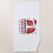 Verpleegkundige Ademhalingstherapeut Kerstmis, Lun Strandlaken (Voorkant)