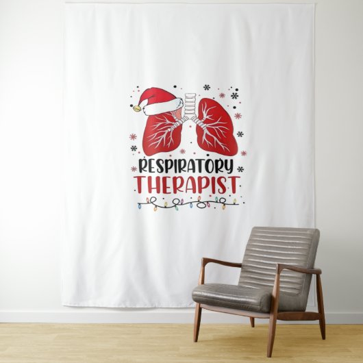 Verpleegkundige Ademhalingstherapeut Kerstmis, Lun Wandkleed (In situ)