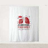 Verpleegkundige Ademhalingstherapeut Kerstmis, Lun Wandkleed (Voorkant)