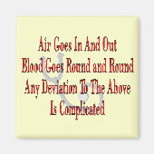 Verpleegkundige/Ademhalingstherapie Giften Magneet (Voorkant)