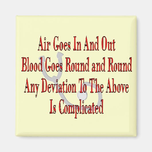 Verpleegkundige/Ademhalingstherapie Giften Magneet (Voorkant)