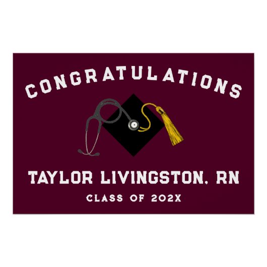 Verpleegkundige Afstudeerder Verpleegschool Perfect Poster (Voorkant)