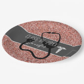 Verpleegkundige Afstudeerfeest Caduceus Roos Goude Papieren Bordje