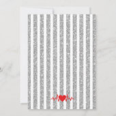 Verpleegkundige afstudeerfeest uitnodiging, rood z kaart (Achterkant)