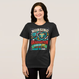 Verpleegkundige Afstudeerklas van 2026 klaar om te Tri-Blend Shirt