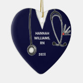 Verpleegkundige Afstuderen 2023 Foto Keramisch Ornament (Rechts)