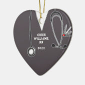 Verpleegkundige Afstuderen 2025 Foto Keramisch Ornament (Links)