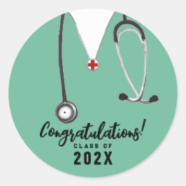 Verpleegkundige Afstuderen 2025 Ronde Sticker