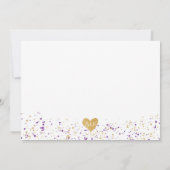 Verpleegkundige Afstuderen Ceremonie, BSN- Paarse  Kaart (Achterkant)