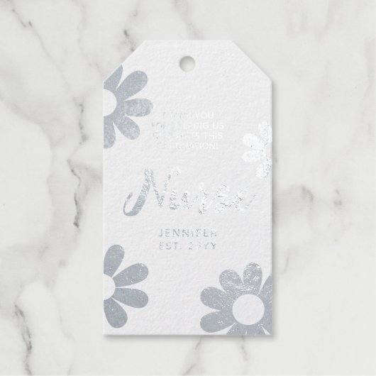 Verpleegkundige Afstuderen Dank u persoonlijk Cadeaulabels (Voorkant)