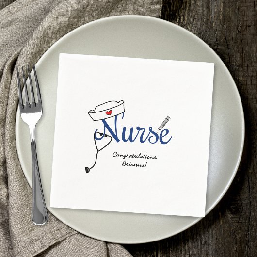Verpleegkundige afstuderen dinerinrichting BSN RN  Servet