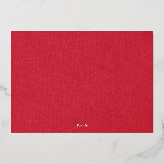 Verpleegkundige Afstuderen Elegant Rood Bedankt Sc Folie Uitnodiging (Achterkant)