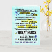 Verpleegkundige Afstuderen gefeliciteerd Kaart (Gele Bloem)