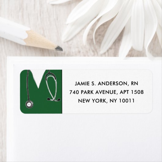 Verpleegkundige Afstuderen groene struikelen Etiket (Insitu)