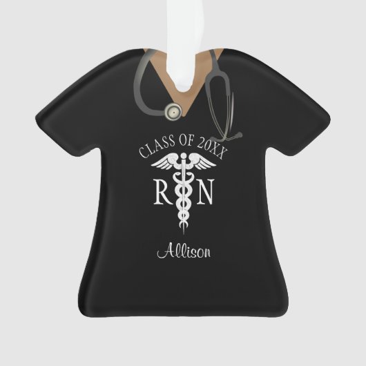 Verpleegkundige Afstuderen Medische Uniforme Aange Ornament (voorkant)