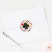 Verpleegkundige Afstuderen Ronde Sticker (Envelop)