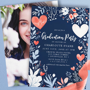 Verpleegkundige Afstuderen Stethoscoop Harten Foto Kaart