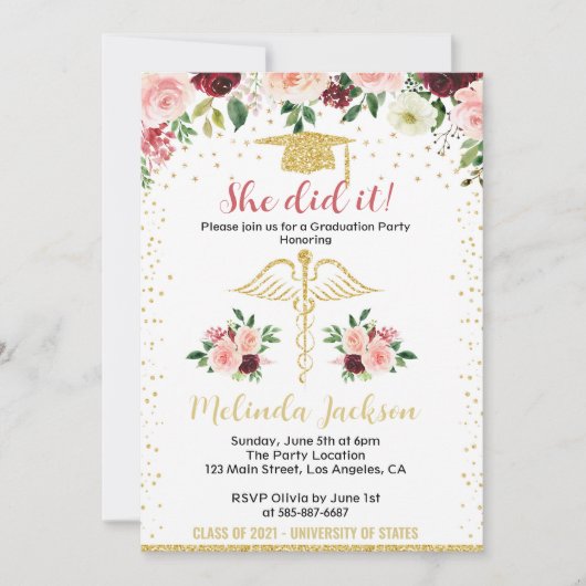 Verpleegkundige Afstuderen Uitnodiging (Voorkant)