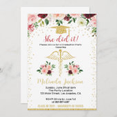 Verpleegkundige Afstuderen Uitnodiging (Voorkant / Achterkant)