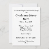 Verpleegkundige Afstuderen-uitnodigingenBlauwe Scr Kaart (Achterkant)