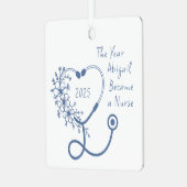 Verpleegkundige Afstuderen van 2025 Metalen Ornament (Voorkant links)