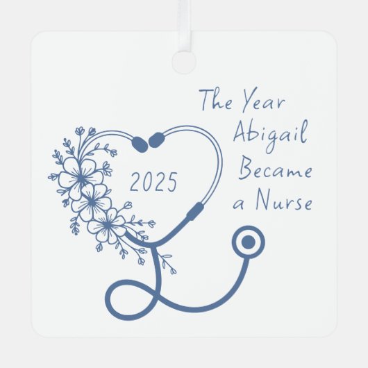 Verpleegkundige Afstuderen van 2025 Metalen Ornament (Voorkant)