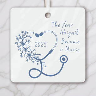 Verpleegkundige Afstuderen van 2025 Metalen Ornament