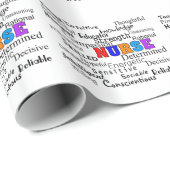 Verpleegkundige Afstuderen Wrapping Sterke woorden Cadeaupapier (Rol Hoek)