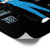 Verpleegkundige anatomie van een verpleegster poster (Hoek)