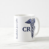 Verpleegkundige Anesthesist Caduceus  naam 11oz Koffiemok (Voorkant rechts)