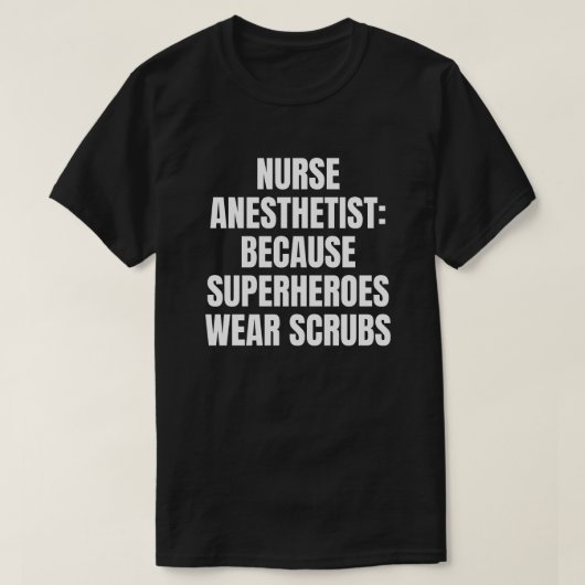 Verpleegkundige anesthesist t-shirt (Design voorkant)