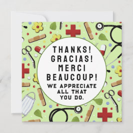 Verpleegkundige appreciatie Bedankt Kaart