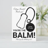 Verpleegkundige appreciatie, EOS lip balm dank je  Kaart (Staand voorkant)