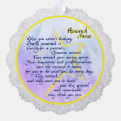 Verpleegkundige appreciatie ornament kaart (Achterkant)