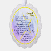 Verpleegkundige appreciatie ornament kaart (Links)