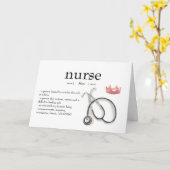 Verpleegkundige appreciatie persoonlijke bedankt k kaart (Gele Bloem)