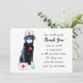 verpleegkundige arts bedankkaart (Staand voorkant)