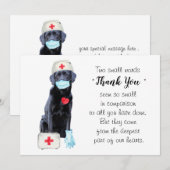 verpleegkundige arts bedankkaart (Voorkant / Achterkant)