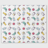 verpleegkundige arts cadeaupapier (Vlak)