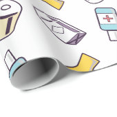 verpleegkundige arts cadeaupapier (Rol Hoek)