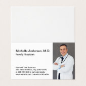 Verpleegkundige | Arts Gekruiste Armen Visitekaartje (Buitenkant ongevouwen)