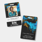 Verpleegkundige Arts Healthcare Aide Medical Stude Badge (Front & Back)