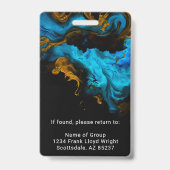 Verpleegkundige Arts Healthcare Aide Medical Stude Badge (Back)