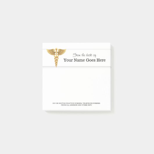 Verpleegkundige arts medische vertegenwoordiger na post-it® notes (Voorkant)