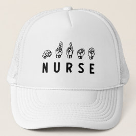 Verpleegkundige ASL-handgebarentaal Verpleegkundig Trucker Pet