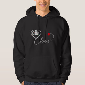 Verpleegkundige Assistent Stethoscoop CNA Valentij Hoodie