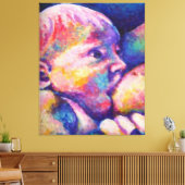 Verpleegkundige Baby Canvas Afdruk (Insitu (Woonkamer))