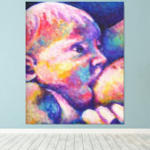 Verpleegkundige Baby Canvas Afdruk (Insitu (Houten vloer))
